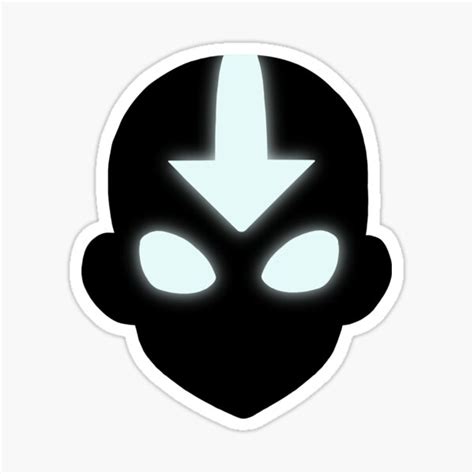 Aang Avatar State Sticker For Sale By Paynoattention Redbubble