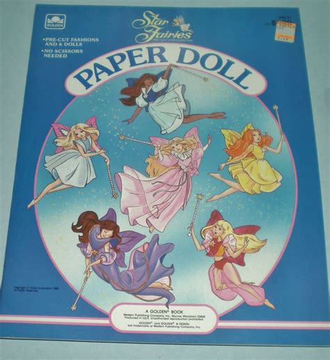 Vintage Star Fairies Paper Doll Golden Book Uncut Antique Price