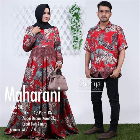 Model baju untuk acara tunangan kebaya couple selendang batik cream. Maharani couple Detail Ada di picture. Shofiya Gamis Solo ...