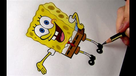 Drawing Spongebob Squarepants Color Pencils Youtube