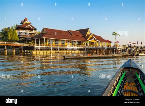 Myanmar Burma Shan State Inle Lake Paramount Inle Resort Stock