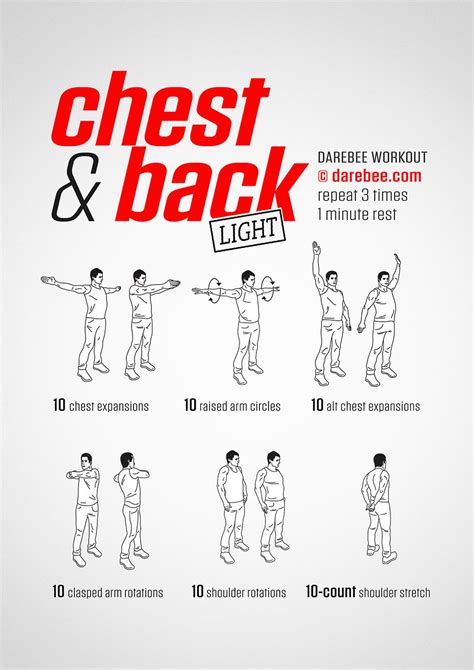 Chest And Back Workout Chest And Back Workout Bodyweight Workout