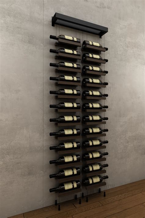 Wm2l1 Black Wall Hanging Wine Rack Home Wine Cellars Wine Storage Wall