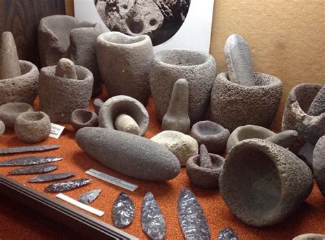 California Native American Stone Artifacts Mortars And Pestles