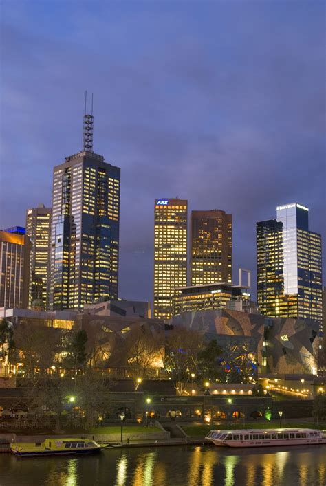 Free Stock Photo Of Cityscape At Night Melbourne Australia