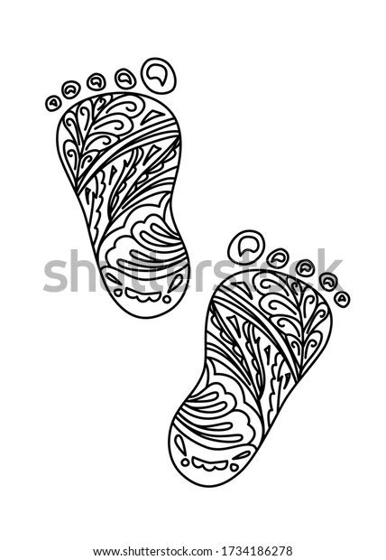 Human Foot Print Vector Illustration Design Stock Vector Royalty Free 1734186278 Shutterstock