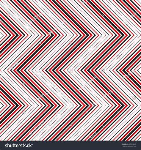 Seamless Geometric Pattern With Stripes Vector Art 488454040