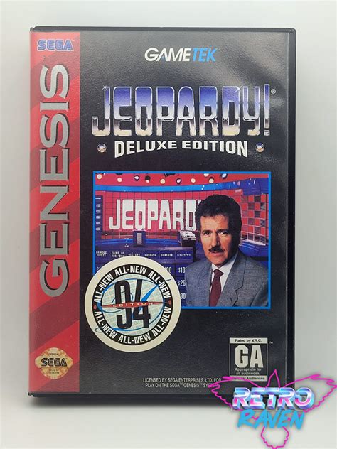Jeopardy Deluxe Edition Sega Genesis Complete Retro Raven Games
