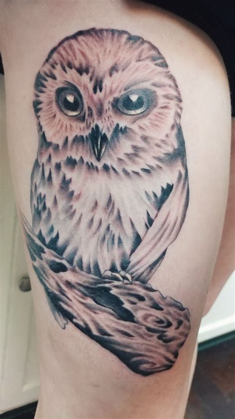 Owl Thigh Tattoo 😍😍