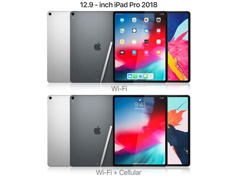 3d Model Apple Ipad Pro 12 9 Inch 2018 And New Apple