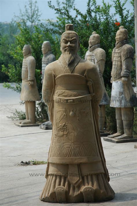 the terracotta army buried with the emperor of qin in 209 210 bc in xian ancient artifacts