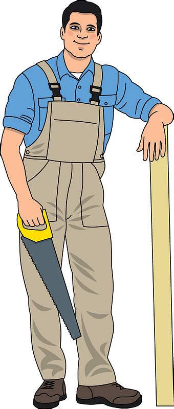 Cartoon Carpenter Clip Art