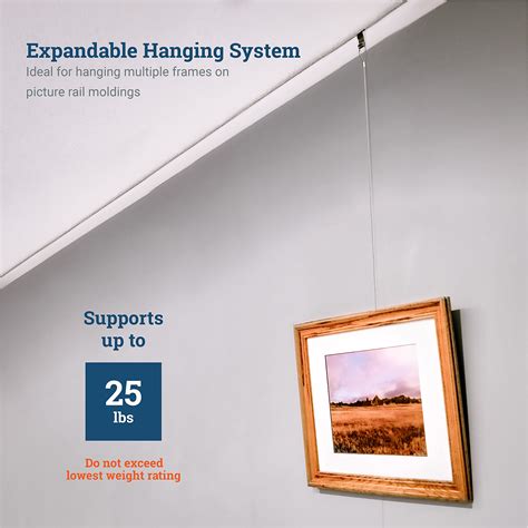 Picture Rail Hooks And Wire 5 Pack Picture Rail Hanging System