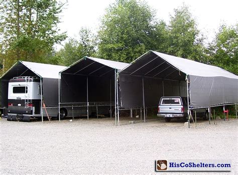 If you build your shelter's entrance facing the prevailing winds, the winds will enter and push rain with it into your shelter. Make-Your-Own Portable Carport Shelter **Long Lasting Heavy Duty Covers for MotorHome, 5th Wheel ...