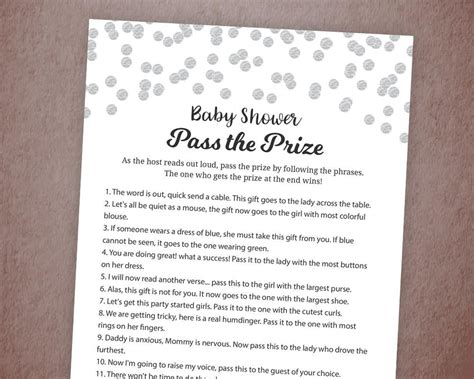 Pass The T Baby Shower Game Baby Showers Ideas