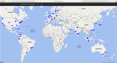 Azure Data Centers Map