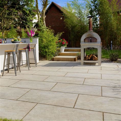 Dolomite Dust Porcelain Paving Slabs 1000 X 500 Mm By Pavestone In