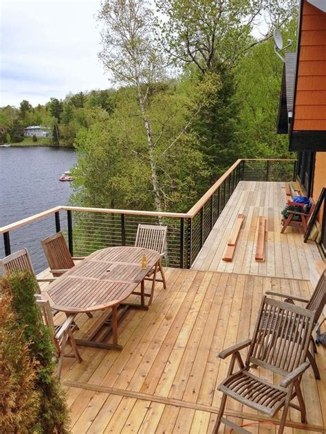 Stainless steel our timbertech french language site there you. Black Aluminum Cable Railing - Montreal, Quebec | Deck railing design, Deck railings, Deck