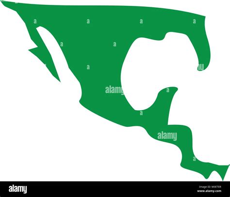 Silhouette Mapa De México País Imagen Vector De Stock Alamy