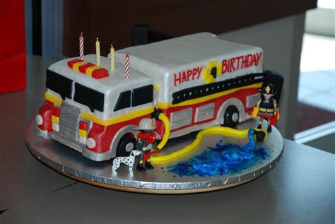 Fire engine themed invitation, food table cards, birthday banner, water bottle labels, treat fire truck party planning ideas supplies idea cake decorations. Pikesville VFC