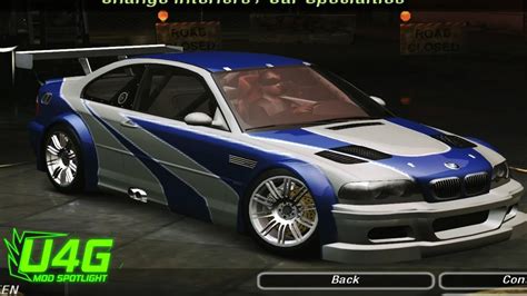 Nfs bmw m3 gtr e46 tribute detailed as can i can get granturismo. BMW M3 GTR Most Wanted Need For Speed Underground 2 Mod ...