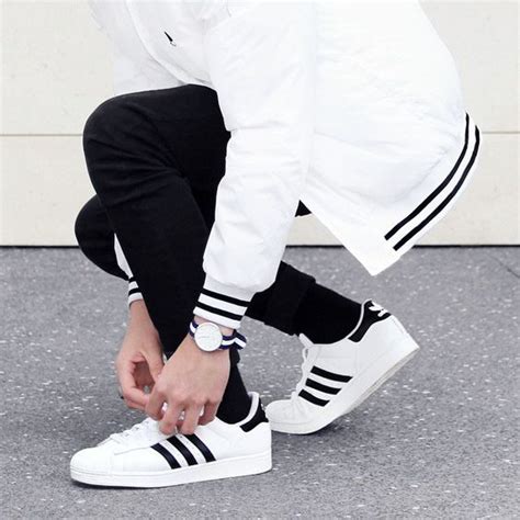 Menstyle Outfit Ideas To Wear Adidas Superstar
