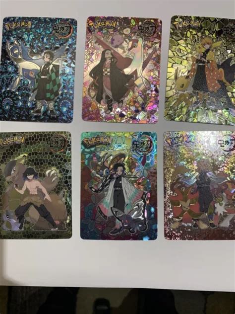 Demon Slayer X Pokemon Cards Ccg Anime Doujin Nezuko Tanjiro Latias