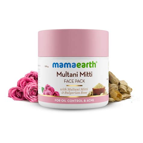 Multani Mitti Face Pack With Bulgarian Rose For Acne 100ml