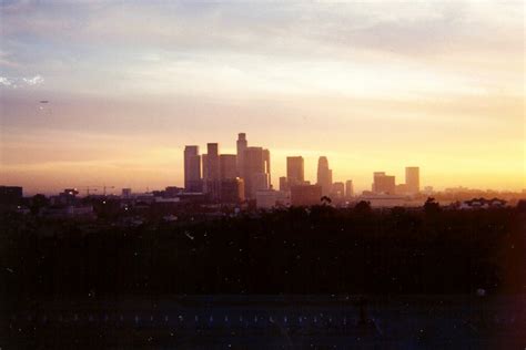 Los Angeles California Skyline As Seen From Dodger Stadiu Flickr