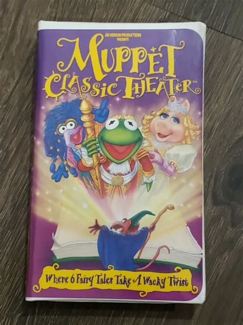 Muppet Classic Theater Vhs 1994 Kermit The Frog Miss Piggy Jim Henson