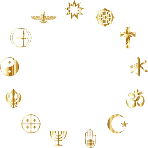 Símbolos Religiosos Oro Vectores De Dominio Público