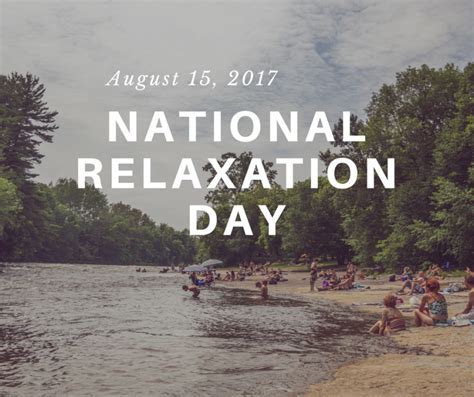 National Relaxation Day 2017 The American Institute Of Stress