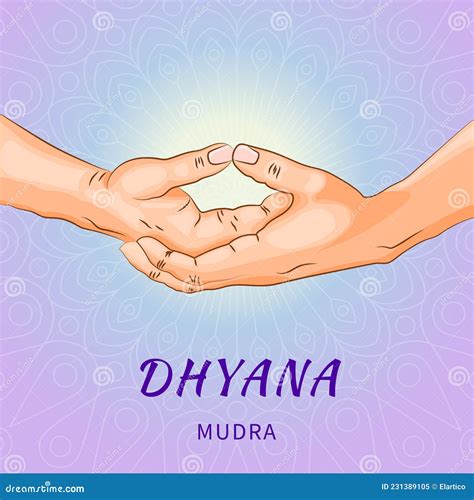 Geste De La Mudra Dhyana Dans Les Doigts De Yoga Symbole Du Bouddhisme Ou Du Concept Hindouiste