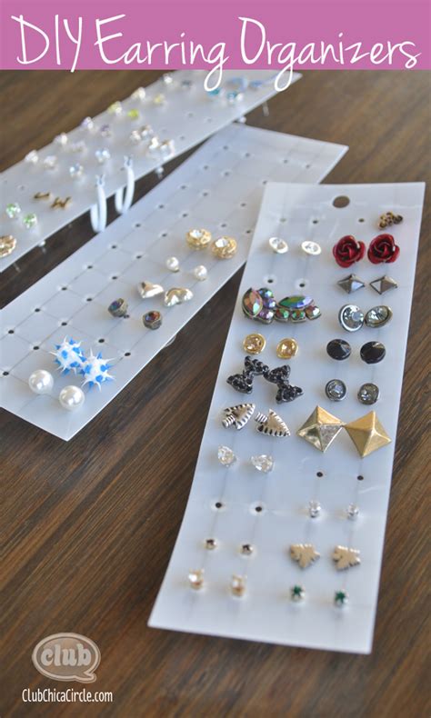 Diy Earring Organizer Club Chica Circle Where Crafty Is Contagious