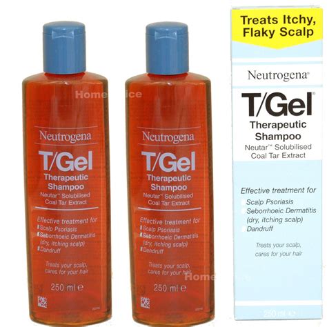 2 X 250ml Neutrogena T Gel Shampoo Terapeutico Tgel T Gel Ebay