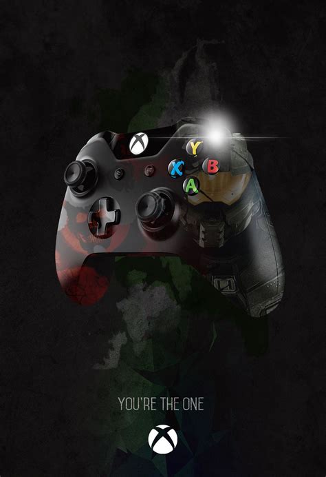 Xbox One Controller Poster Design 13x19 Follow My Design