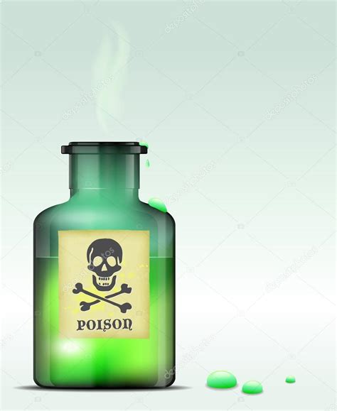 Glass Bottle Of Poison Stock Vector Image By ©machacek 39855667