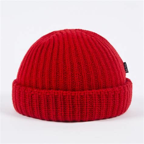 Paul Smith Red Ribbed Knit Wool Beanie Hat For Men Lyst