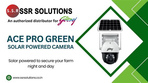 Godrej Ace Pro Green Solar Powered Camera Mp Solar Cctv Camera Youtube