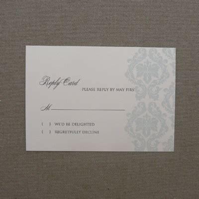 French Damask Wedding RSVP Template | Download & Print