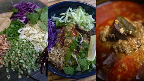 Lao Mee Ka Tee Recipe Pork Peanut Red Curry Soup Wrice Pho Noodles