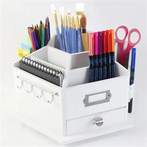 Storage Desktop Carousel By Simply Tidy Home Office Organization