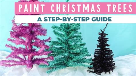 How To Paint Christmas Trees Youtube