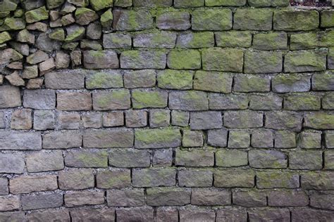 Texturex Brick Rock Stone Algea Grey Green Uneven Dirty