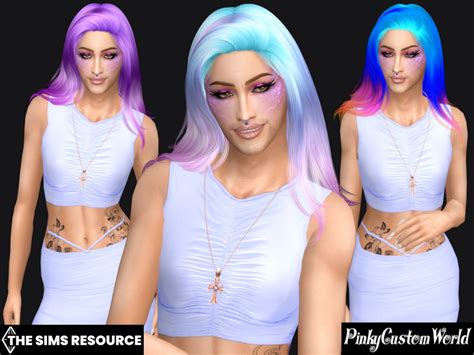 The Sims Resource Fantasy Retexture Of Orchid Hair By Nightcrawler