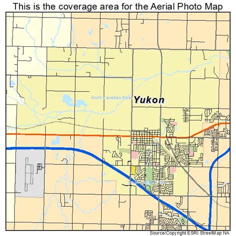 Aerial Photography Map Of Yukon Ok Oklahoma