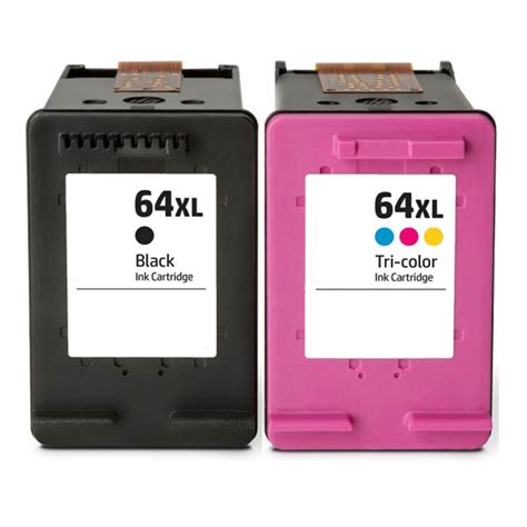 Compatible Hp 64xl Black And Color Ink Cartridge 2 Pack 12