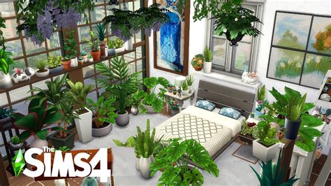 Plants Overload Botanists Dream Bedroom The Sims 4 Speed Build No