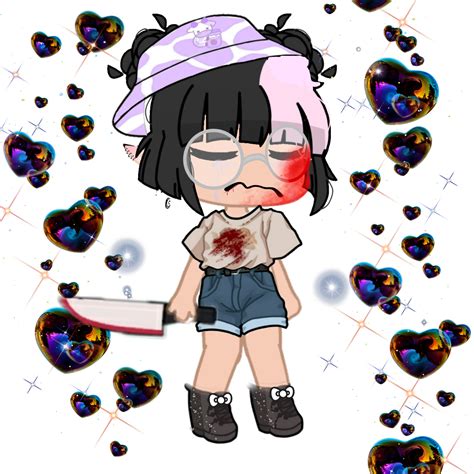 Gachalife Blood Gachaknife Gachablood Sticker By Lkxvact