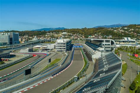 Sochi Russia October 2019 Aerial View Of The Stands And The Sochi